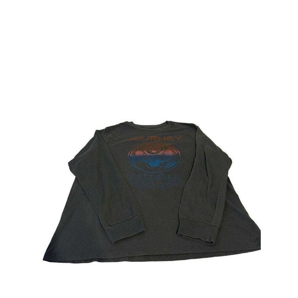 Journey Captured World Tour Men’s Long Sleeve T Shirt Gray 2XL 2021 Reprint
